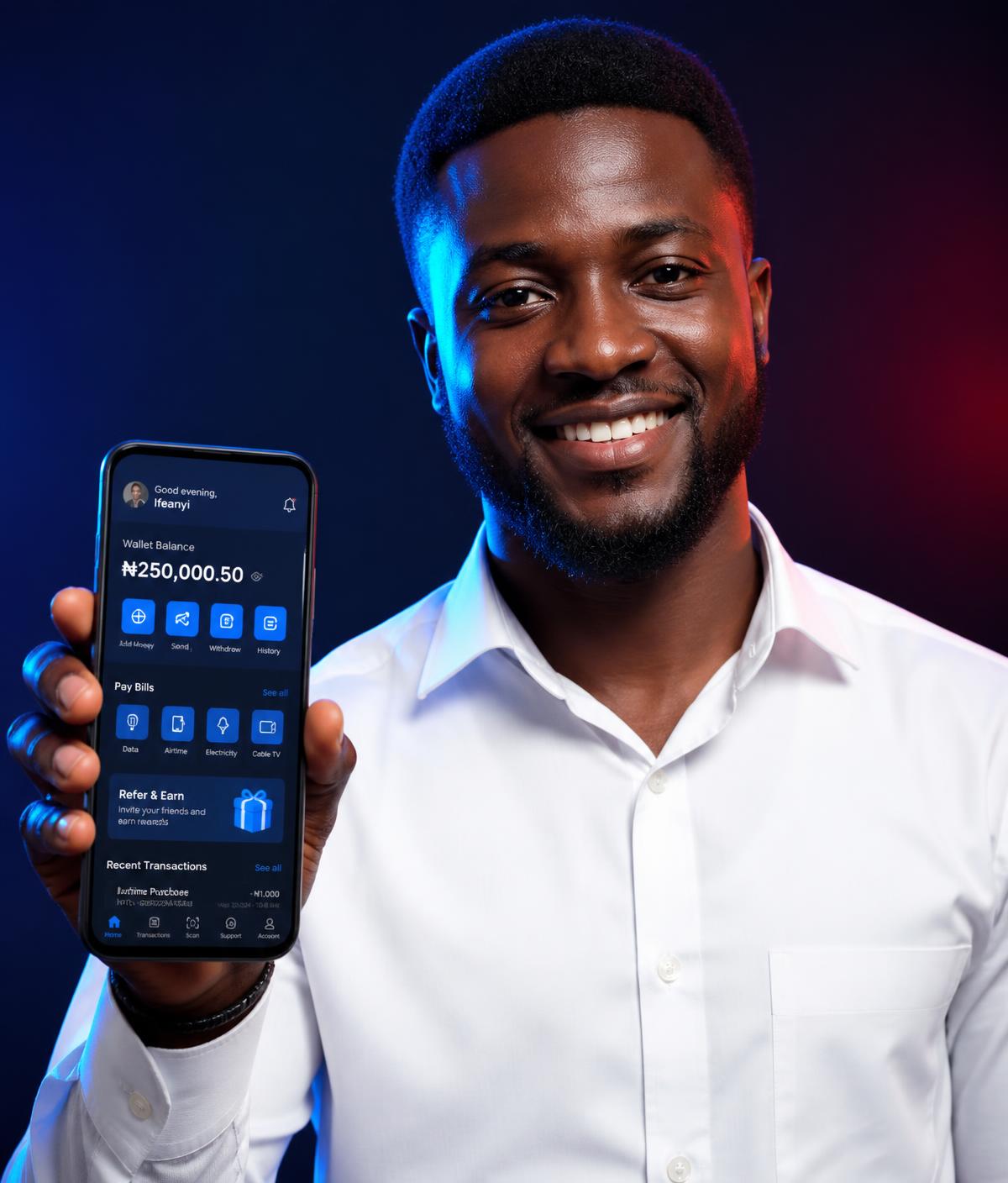 Customer topping up a mobile data bundle in the ShamXeers Data Plug app